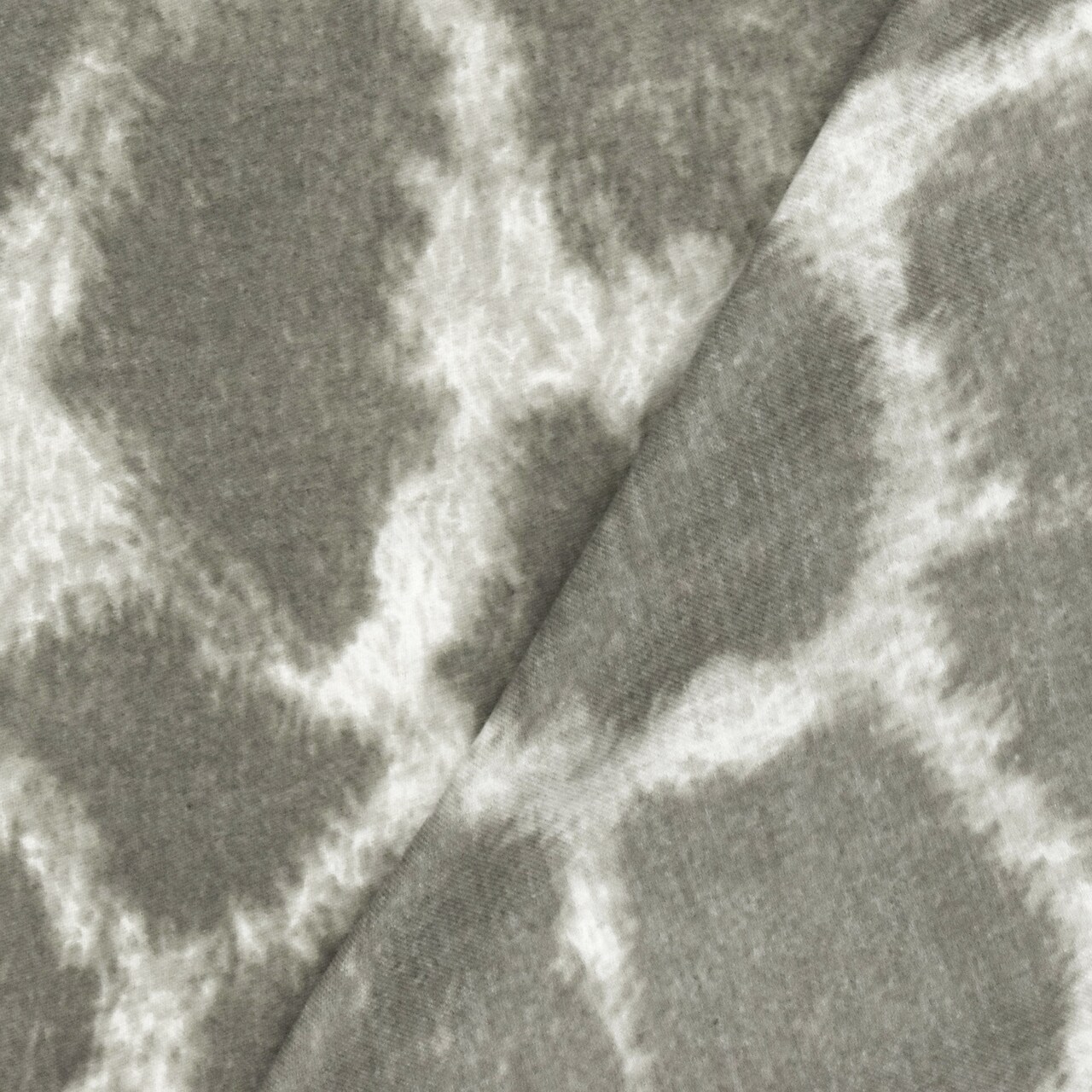 Oyster Gray-Multi Giraffe Printed Cotton Twill Woven Fabric By the Yard